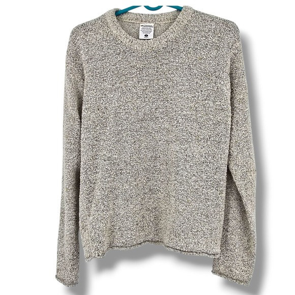 Columbia Sportswear Sweater Women's Large Cream Textured Knit Long Sleeve - Picture 1 of 10